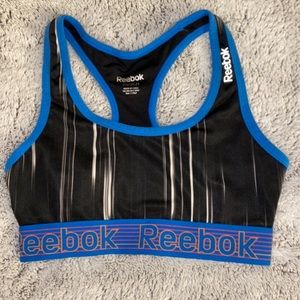 Black and blue Warrior Sports Bra